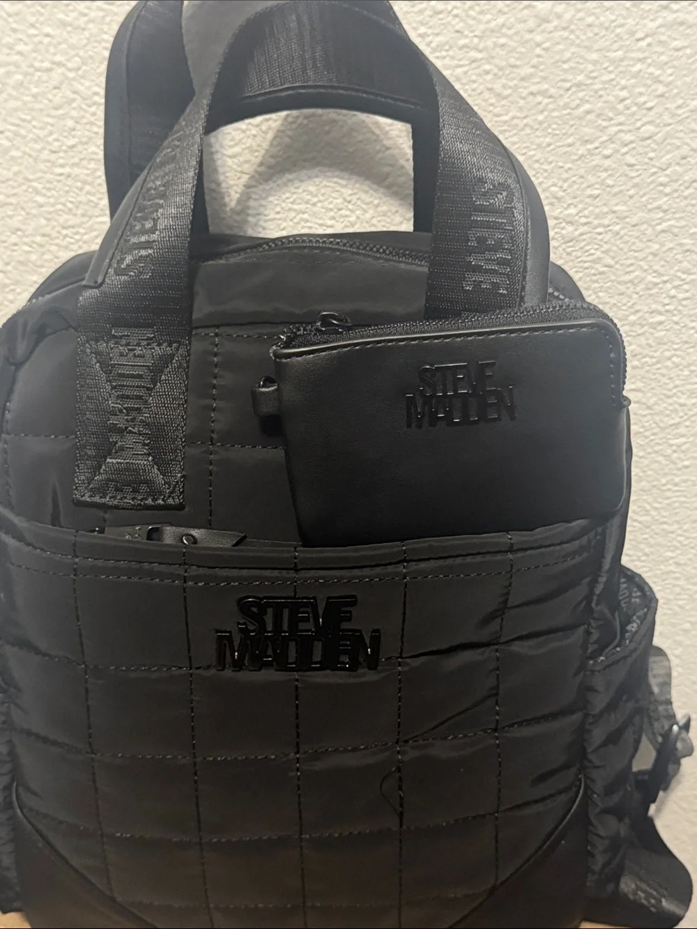 Steve Madden Women's Black Brosie Mini Backpack